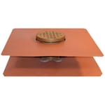 View Adjustable Dual Membrane Tile Deck Drain